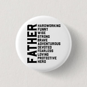 Vater Vatertag Geschenk. Papa Geburtstagsgeschenk. Button