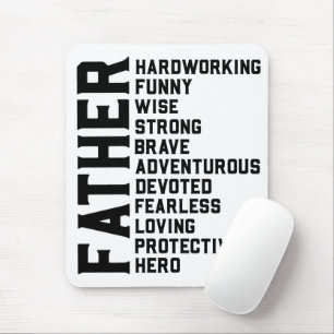 Vater Vatertag Geschenk. Papa Geburtstagsgeschenk. Mousepad