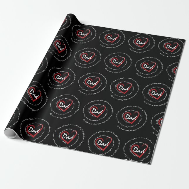 Vater - Vatertag Geschenkpapier (Ungerollt)