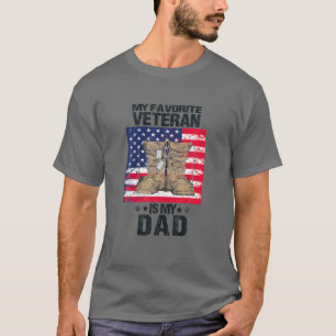 Vater Vatertag Mein Lieblingsveteran ist mein Vate T-Shirt
