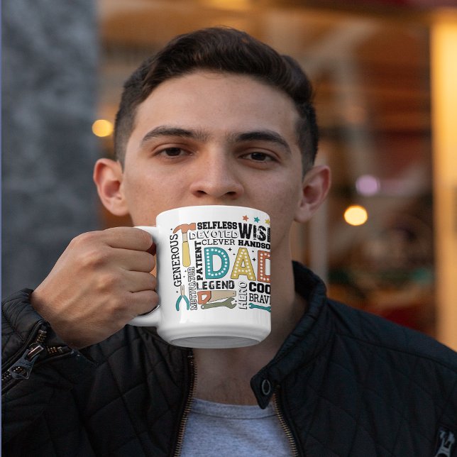 Vater Vathers Day Kaffeetasse (Dad Fathers Day Coffee Mug)