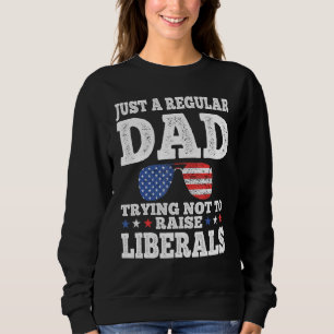 Vater versucht, die Sonnenbrille der Liberalen nic Sweatshirt