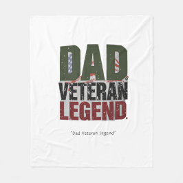 Vater Veteran Legend Blanket - Custom Helden Gift Fleecedecke