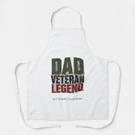 Vater Veteran Legende Schürze – BBQ Held Geschenk