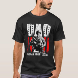 Vater Veteran Myth Legend, Vatertag T-Shirt