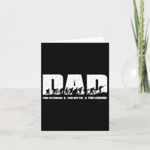 Vater Veteran Myth Legend Vathers Day Vater Opa Ve Karte