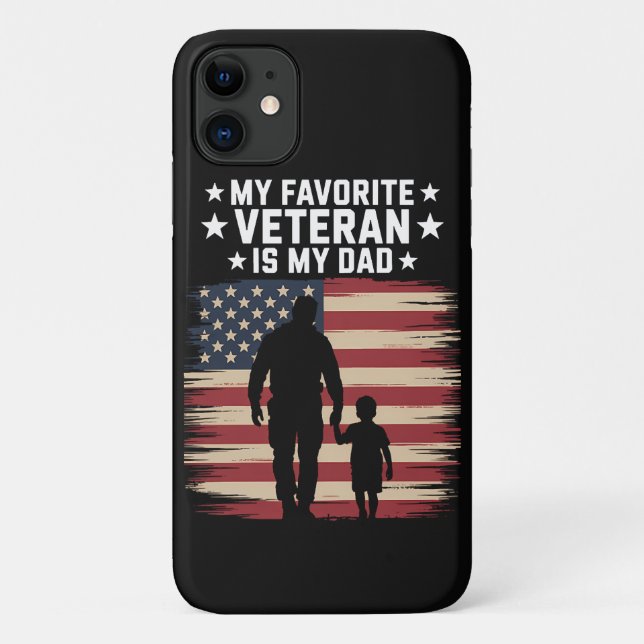Vater Veteranentag Papa Stolz Case-Mate iPhone Hülle (Rückseite)
