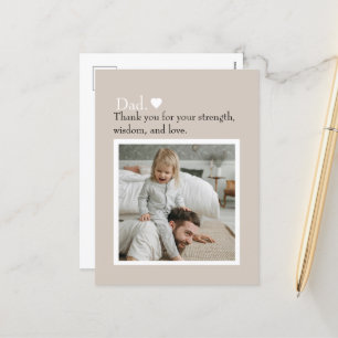 Vater Vielen Dank, dass Sie die Postkarte für das 