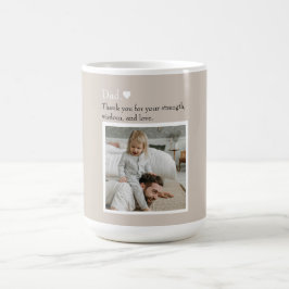Vater, vielen Dank für - Benutzerdefiniertes Foto Kaffeetasse