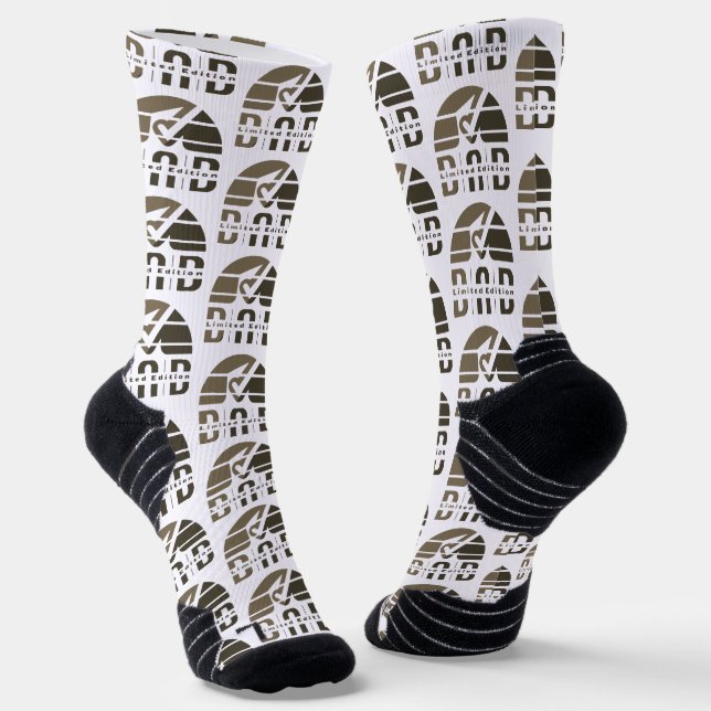Vater Vintag & Retro: Vaterschaft als Visuelle Emo Socken (Gewinkelt)