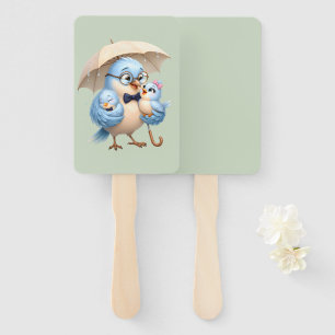 Vater Vogel Hand Fächer Sommer Geschenk