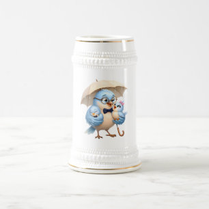 Vater-Vogel-Kaffeetasse Vater-Geschenk Bierglas