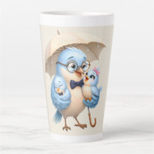 Vater-Vogel-Latte-Tasse für Kaffeeliebhaber