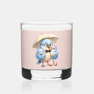 Vater-Vogel Rocks Glas-Geschenk Whiskyglas