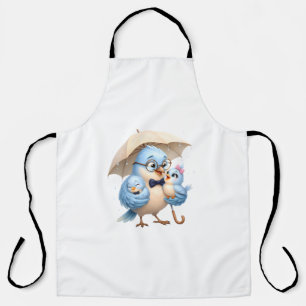 Vater-Vogel-Schürze Familienküchen-Geschenk Schürze