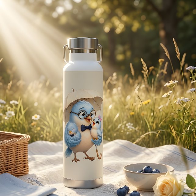 Vater-Vogel-Sportflasche Dad-Geschenk Trinkflasche (Von Creator hochgeladen)