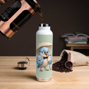 Vater-Vogel-Sportwasserflasche Trinkflasche
