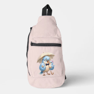 Vater-Vogeltasche Crossbody Bag