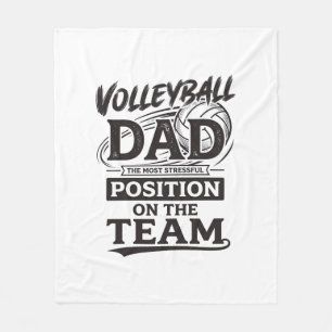 Vater Volleyball Funny Vintage Team Position Shirt Fleecedecke