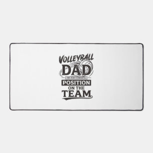 Vater Volleyball Funny Vintage Team Position Shirt Schreibtischunterlage