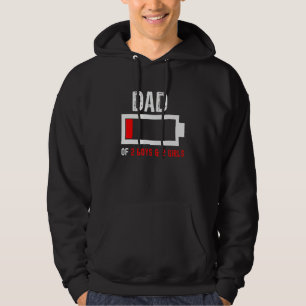 Vater von 2 Jungen 2 Mädchen Lustiger Männer Low E Hoodie