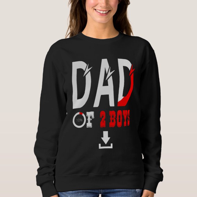 Vater von 2 Jungen Vater oder Großvater von 2 Kind Sweatshirt (Vorderseite)