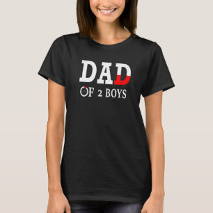 Vater von 2 Jungen Vater oder Großvater von 2 Kind T-Shirt