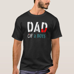 Vater von 2 Jungen Vater oder Großvater von 2 Kind T-Shirt