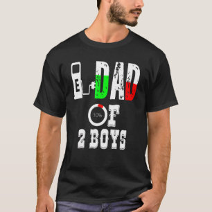 Vater von 2 Jungen Vater oder Großvater von 2 Kind T-Shirt