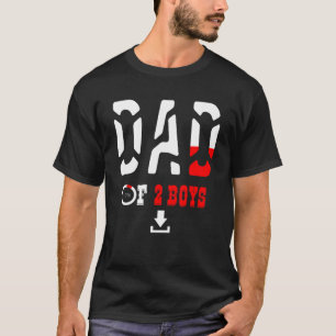 Vater von 2 Jungen Vater oder Großvater von 2 Kind T-Shirt