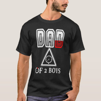 Vater von 2 Jungen Vater oder Großvater von 2 Kind T-Shirt