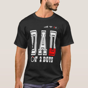 Vater von 2 Jungen Vater oder Großvater von 2 Kind T-Shirt