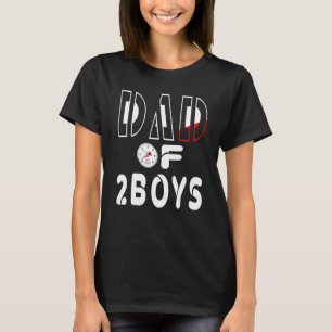 Vater von 2 Jungen Vater oder Großvater von 2 Kind T-Shirt