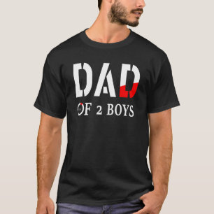 Vater von 2 Jungen Vater oder Großvater von 2 Kind T-Shirt