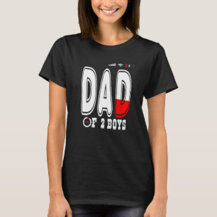 Vater von 2 Jungen Vater oder Großvater von 2 Kind T-Shirt