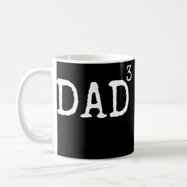Vater von 3 Geschenke vom Kids-Vater kubierter Vat Kaffeetasse (Links)