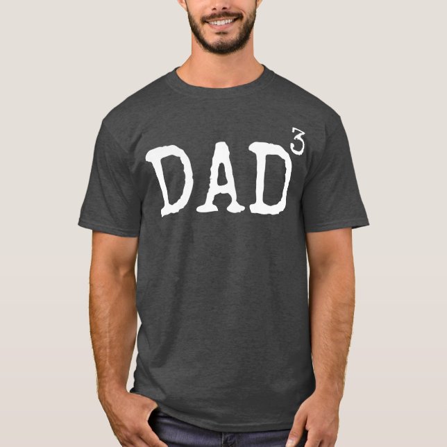 Vater von 3 Geschenke von Kindern Vater kubiert Va T-Shirt (Vorderseite)
