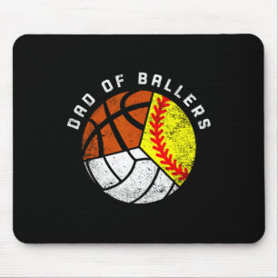 Vater von Ballern Spaß Softball Volleyball Basketb Mousepad