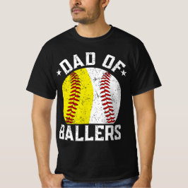 Vater von Ballers Softball Baseball T-Shirt
