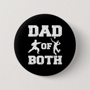 Vater von beiden Funny Karate Volleyll Vater Button