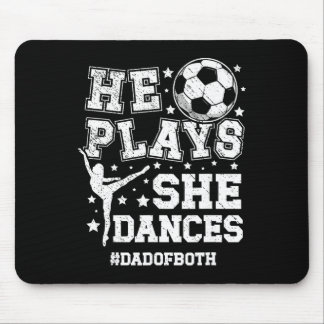 Vater von beiden Tanz- und Fußballvater-Tanz und S Mousepad