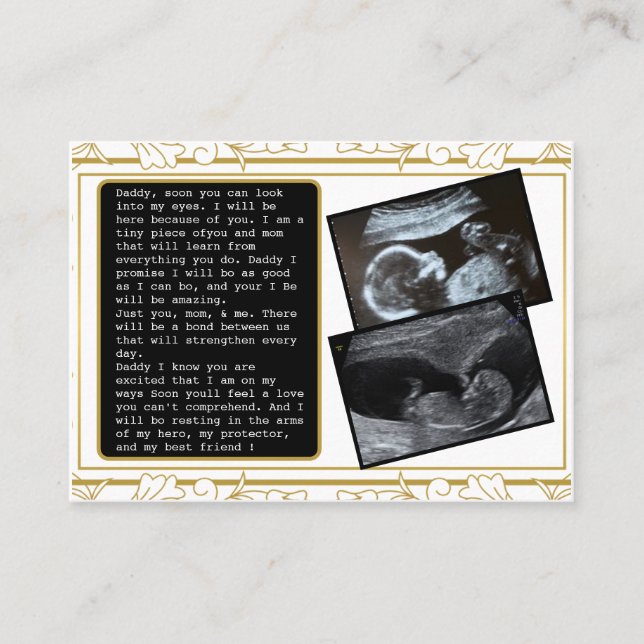 Vater von Bump bis Daddy fördern: Unglaublich witz Empfehlungskarte (Vorderseite)