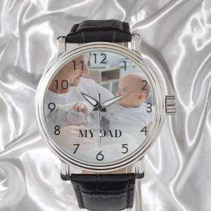 Vater von Custom Foto Armbanduhr