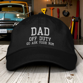 Vater von Duty Simple Modern Typografy Custom Bestickte Baseballkappe