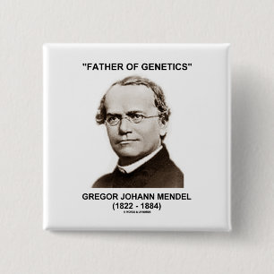 Vater von Genetik Gregor Johann Mendel Button