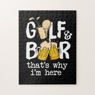 Vater von Golf und Bierjoch Funny Fathers Day-Gesc Puzzle