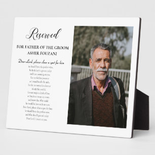 Vater von Groom Foto Sehr geehrte Lord Memorial We Fotoplatte