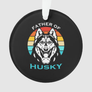 Vater von Husky Ornament
