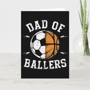 Vater von Llers Sketll Fußball Ll Vatertag Coach Karte