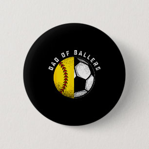 Vater von Llers Vater-Sohn-Softball-Soccer-Spieler Button